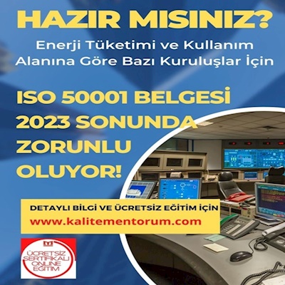 ISO 50001 Belgesi Zorunlu Oluyor!